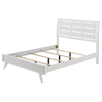 Cerys Eastern King Bed, White