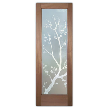 Interior Prehung Door or Interior Slab Door - Cherry Blossom - Mahogany -...
