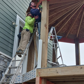 Union | 2-Story Covered Octagon Custom Deck