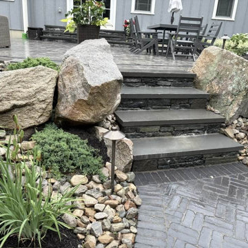 Working With the Grade-stone steps