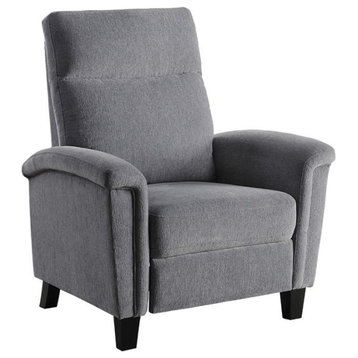 Lexicon Weiser Chenille Press Back Recliner in Gray