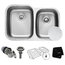 Kraus 32" Outlast MicroShield Scratch-Resist Stainless Steel Double Bowl Sink