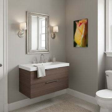 Dew on Yellow Rose Transitional Wall Art