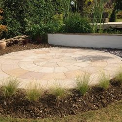 Autumn Brown Sandstone Circle - Paving, Stones & Walling