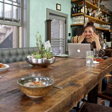 Cabin Table/booth Ideas