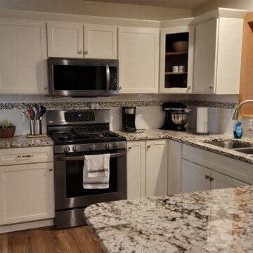 A Fresh New Look Without the Full Remodel: Bisque Shaker Cabinet Refacing