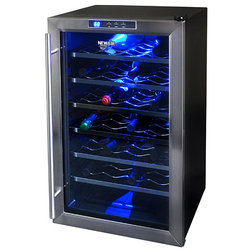 Contemporary Beer And Wine Refrigerators 28-Bottle Wine Cooler