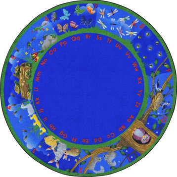 Nature's Numbers Rug, 7'7"x7'7"