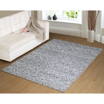 Zest 40801-900 Area Rug, Charcoal And Gray, 2'x4'