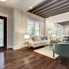 Ceiling treatment above island