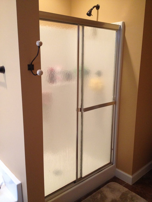 We have the smallest master shower ever!!!