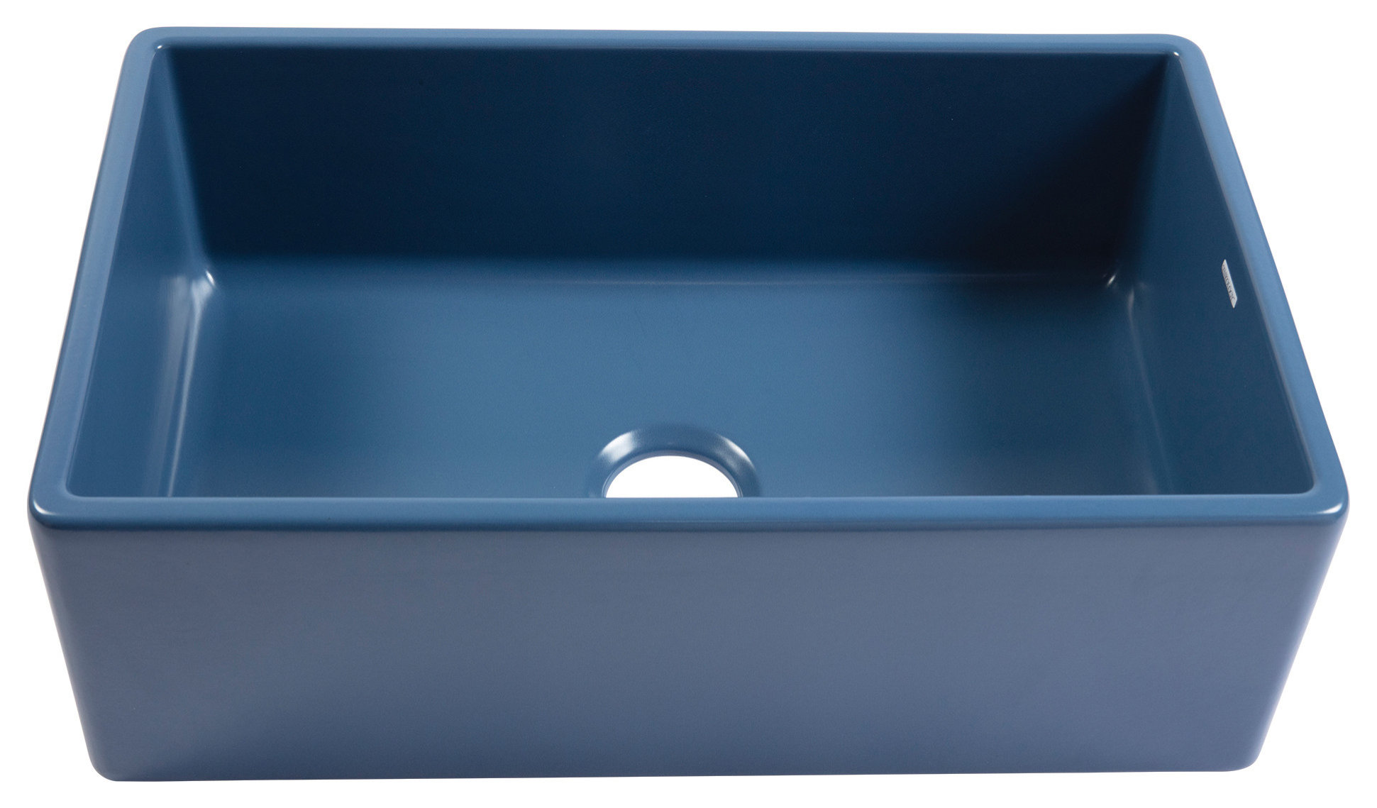 Austen Matte Blue Fireclay 30" Single Bowl Farmhouse Undermount Kitchen Sink