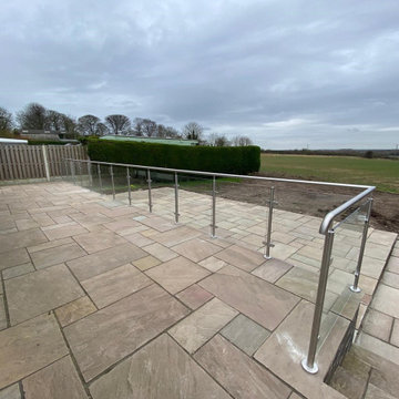 Glass Balustrade and handrail for a customer in Chester