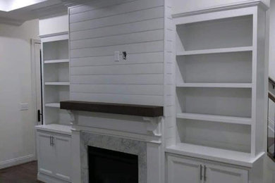 Built-In Bookcase Refinishing