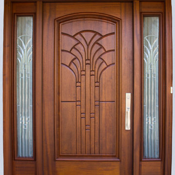 Designer Series Front Door with Decorative Side Glass Panels in Richmond, VA