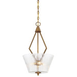 Designers Fountain - Montelena 3-Light Inverted Pendant, Old Satin Brass - Bulbs not included
