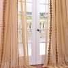 Cleopatra Gold Embroidered Sheer Curtain Single Panel