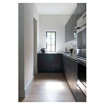 Bold and Monochromatic Kitchen in Houston