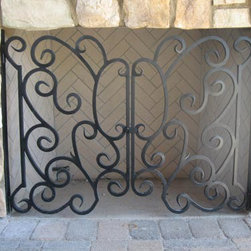 Decorative Iron Work - Fireplace Grates And Andirons