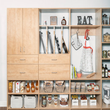 Secret Finish Flat Panel Front Pantry