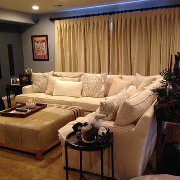 Transitional Burberry Style Meets Basement