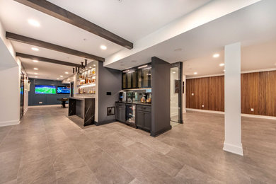 Inspiration for a transitional home design remodel in DC Metro
