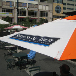 Customer Photo: Promotional Logo Market Umbrella - Outdoor Umbrellas