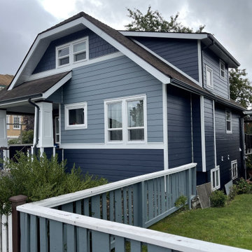 Siding Installation - James Hardie Lap and Shakes & Shingles in Evening Blue