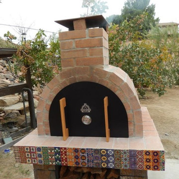 The Brown Family Wood Fired Brick Pizza Oven in California