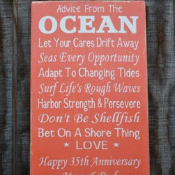 Handcrafted Beach House Decor Signs - Products