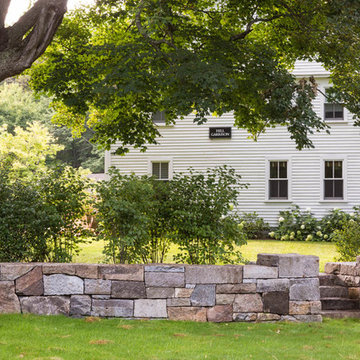 Custom Stone Wall & Lush Garden Project