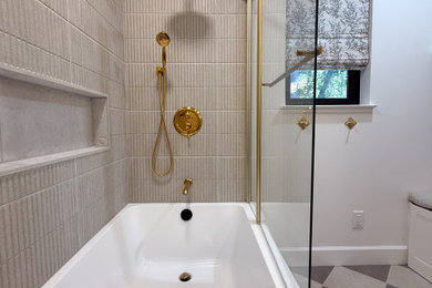 Inspiration for a french country bathroom remodel in Sacramento