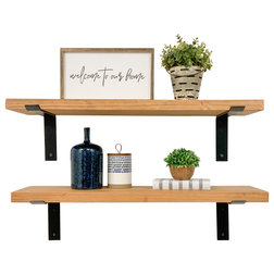 Industrial Display And Wall Shelves  by Del Hutson Designs