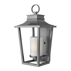 Hinkley - Hinkley Lighting Sullivan 1 Light Outdoor Large Wall Mount, Hematite - Outdoor Wall Lights And Sconces