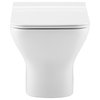 Carre Wall Hung Elongated Toilet Bowl 0.8/1.28 GPF Dual Flush