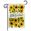 Welcome Sunflowers Bouquet Spring, Everyday Vertical Garden Flag 13"x18.5"