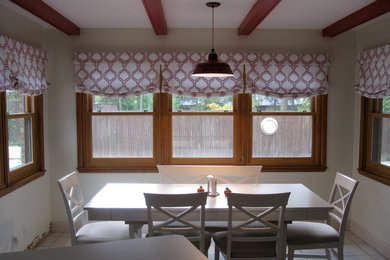 Dining room - cottage dining room idea in Other