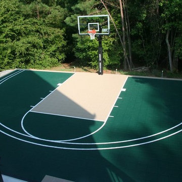 SnapSports Backyard Basketball 1/2 Court