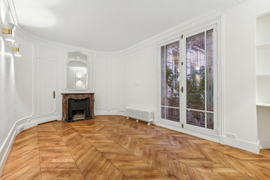 Exemple d'un salon chic.