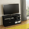 South Shore Equi Contemporary Style TV Stand in Black Oak