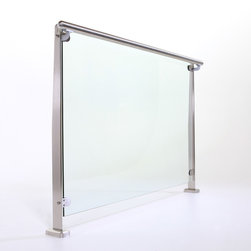 SLX InvisiRail Glass Railing - Deck Tiles And Planks