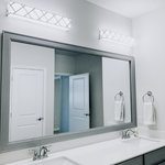 Frame My Mirror - Porter Framed Wall Mirror, Silver, 36"x42" - Clean lines give the Porter collection a classic look. Available in black, white, silver and dark gray, this shaker-style collection can match just about any decor or style.