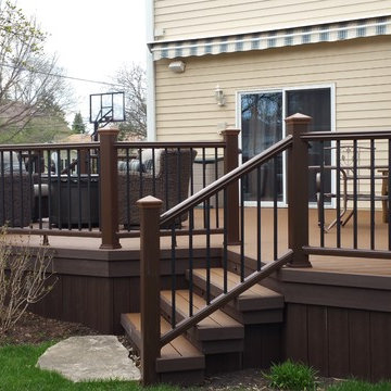 Low Maintenance Trex Transcend Deck With Privacy Wall
