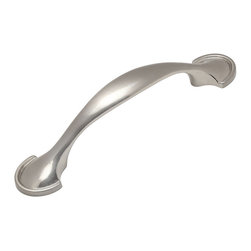 Cosmas - Cosmas 6632SN Satin Nickel Cabinet Pull, 3" Hole Centers, Set of 5 - Cabinet And Drawer Handle Pulls