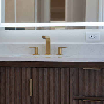 Modern Spa Bathroom Remodel | Tub + Walk-In Shower