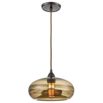 -1 Light Mini Pendant in Modern/Contemporary Style-8 Inches tall and 11 inches