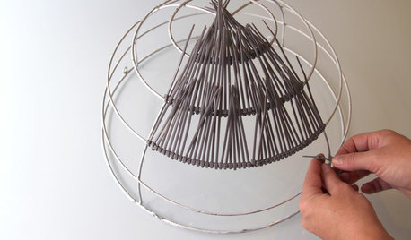 DIY Project: Cable-Tie Ceiling Light Shade