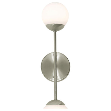 Pearl 18" LED Sconce, Satin Nickel