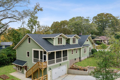 Inspiration for a craftsman exterior home remodel in Atlanta