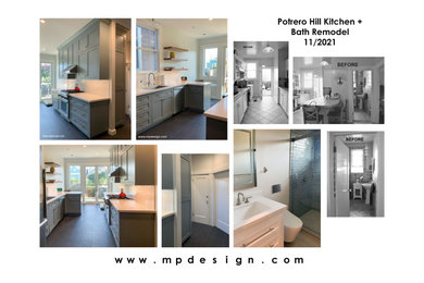 Potrero Hill Kitchen & Bath Remodel - completed in 12/2021
